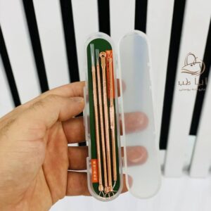 ست پیلینگ میله کمدون 4تکه طلایی