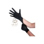 دستکش لاتکسی مشکی سایز مدیوم 100عددی